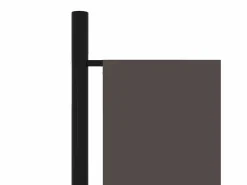Outlet Biombo divisor de 4 paneles 200x180 cm ES453793 Gris antracita
