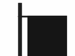 Biombo divisor de 3 paneles 260x180 cm ES531902