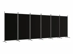 Sale Biombo divisor de 6 paneles de tela 520x180 cm ES965211 Biombo