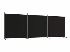 Biombo divisor de 3 paneles de tela 525x180 cm ES302997 Biombo