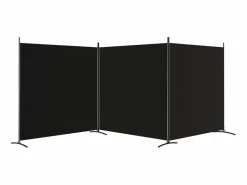 Biombo divisor de 3 paneles de tela 525x180 cm ES302997 Biombo