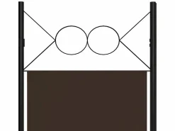 Clearance Biombo divisor de 6 paneles marrón 240x180 cm ES403632 Marru00f3n