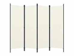 Biombo divisor de 4 paneles 200x180 cm ES289842