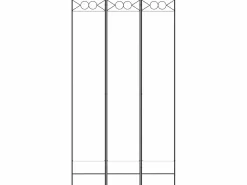Biombo divisor de 3 paneles de tela 120x220 cm ES715195