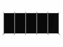 Sale Biombo divisor de 5 paneles de tela 433x180 cm ES107272 Biombo