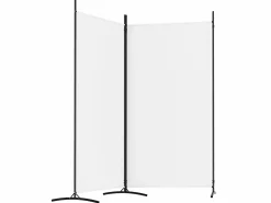 Biombo divisor de 2 paneles de tela 175x180 cm ES359451