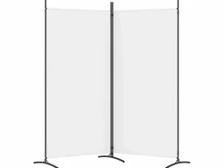 Biombo divisor de 2 paneles de tela 175x180 cm ES359451
