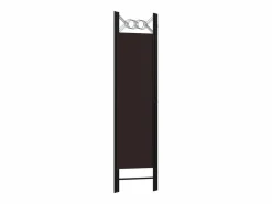 Biombo divisor de 3 paneles marrón 120x180 cm ES580050
