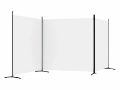 Biombo divisor de 3 paneles de tela 525x180 cm ES320703