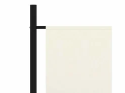 Discount Biombo divisor de tela blanco 175x180 cm ES487951 Crema
