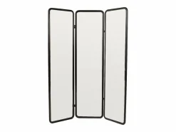 OZAIA Biombo espejo de metal - L. 146 x A. 180 cm - - MIROLY
