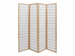 Miliboo Biombo japonés de madera natural y papel de arroz GIBON