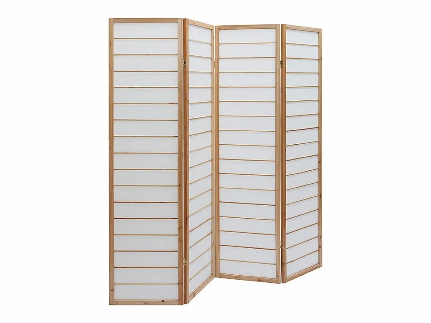 Miliboo Biombo japonés de madera natural y papel de arroz GIBON