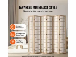 Hot Biombo Japonés SucceBuy De 6 Paneles Para Separación De Ambientes Biombo