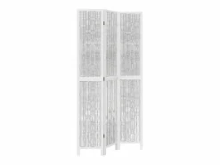 Biombo separador de 3 paneles madera maciza Paulownia ES157888