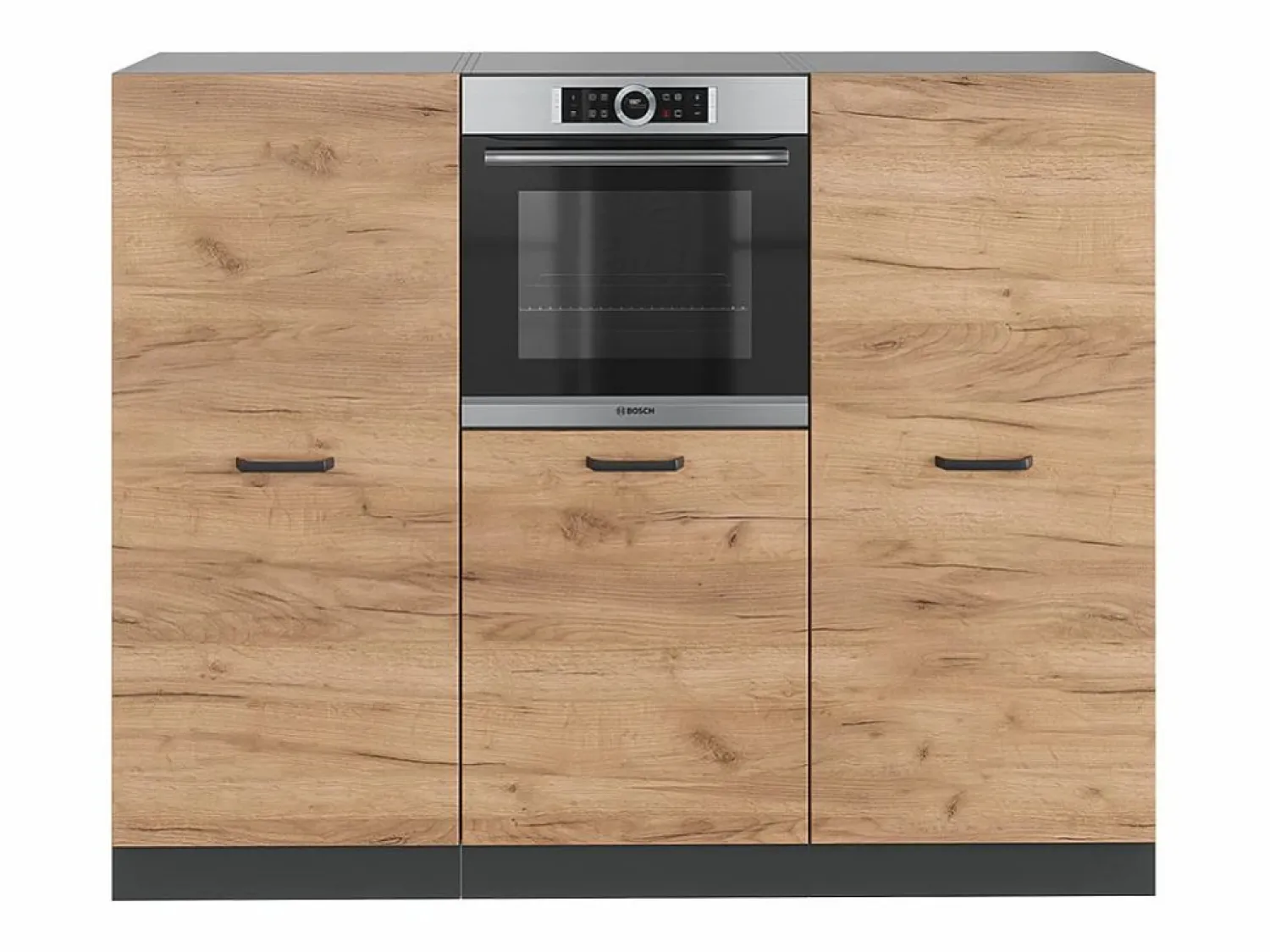Discount Bloque de cocina oro power roble/antracita 180x46x81.6 r-line Cocina Completa