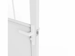 New Bloque de puerta reversible, aluminio, MDF y vidrio templado, Alt. 204 x An. 83 cm, ERMELO Puerta Con Marco