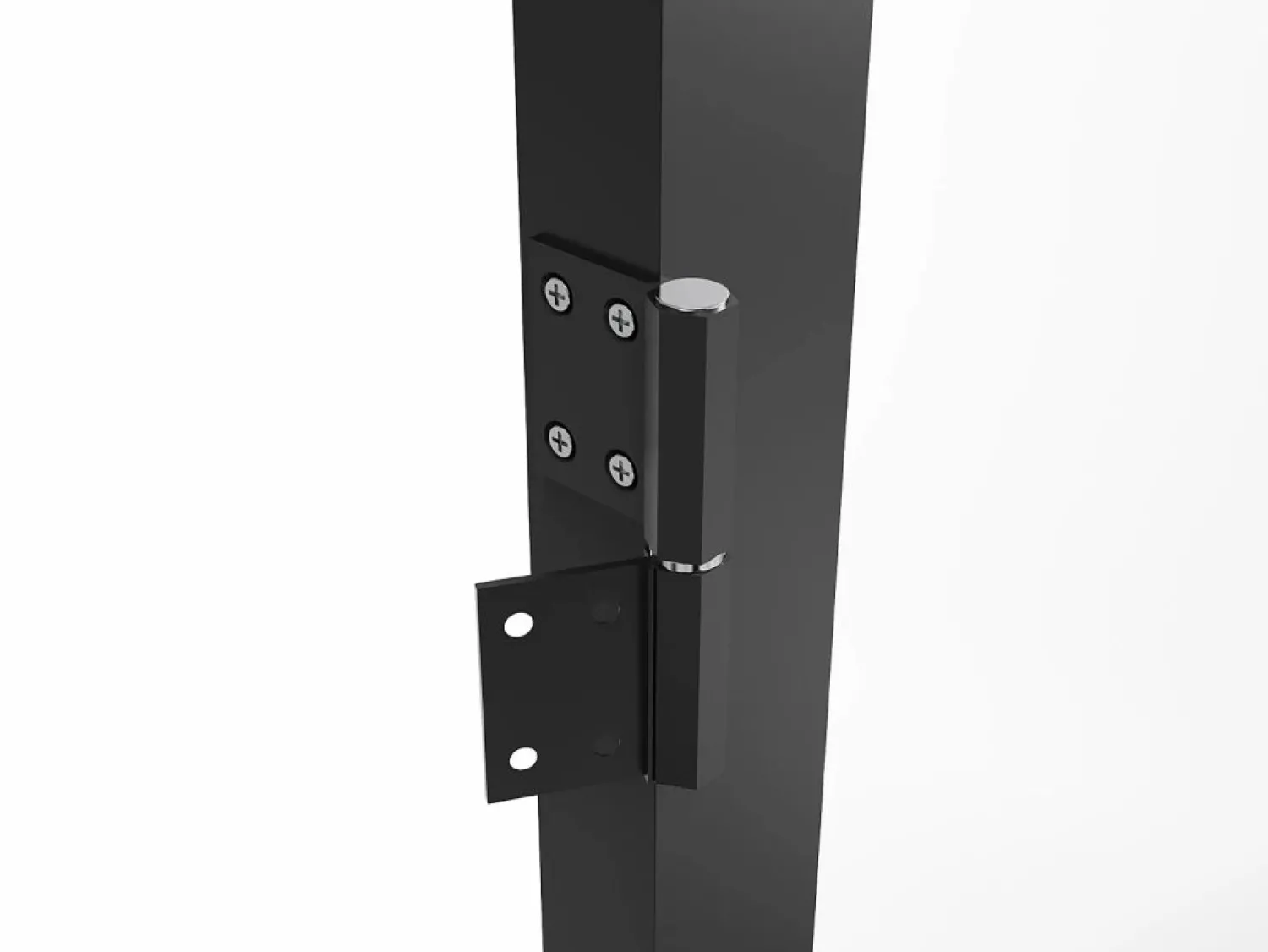 Vente-unique Bloque de puerta de aluminio y vidrio templado - Alt. 204 x An. 83 cm - MASERU