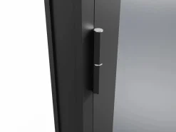 Outlet Bloque de puerta doble reversible de vidrio templado ahumado - 2 x Alt. 204 x An. 73 cm - LOXTON Puerta Con Marco