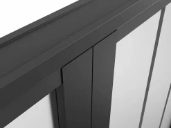 Best Bloque de puerta doble reversible , vidrio translúcido estilo taller, 2 x Alt. 204 x An. 83 cm, ERMELO Puerta Con Marco