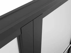 Vente-unique Bloque de puerta doble reversible - vidrio translúcido - 2 x Alt. 204 x An. 93 cm - - MASERU