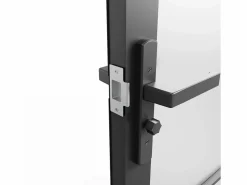 Vente-unique Bloque de puerta doble reversible - vidrio translúcido - 2 x Alt. 204 x An. 93 cm - - MASERU