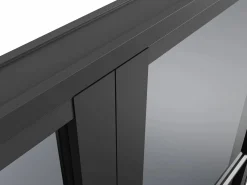 New Vente-unique Bloque de puerta doble reversible - vidrio ahumado - 2 x Alt. 204 x An. 93 cm - - MASERU Negro