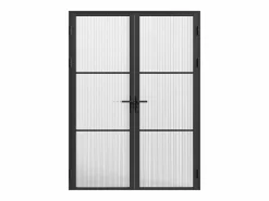 Discount Bloque de puerta doble reversible - vidrio texturizado - 2 x Alt. 204 x An. 73 cm - - MASERU Puerta Con Marco