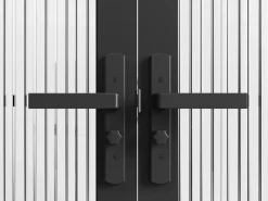 Discount Bloque de puerta doble reversible - vidrio texturizado - 2 x Alt. 204 x An. 73 cm - - MASERU Puerta Con Marco