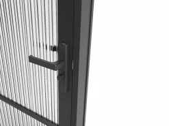 Outlet Bloque de puerta reversible de aluminio y vidrio texturizado - Alt. 204 x An. 93 cm - - MASERU Puerta Con Marco