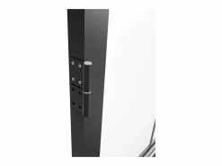 Vente-unique Bloque de puerta reversible de aluminio y vidrio templado - Alt. 204 x An. 93 cm - SEROTO