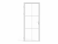 Best Bloque de puerta reversible en aluminio y vidrio templado - Alt. 204 x An. 83 cm - SEROTO Puerta Con Marco