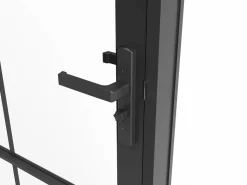 Clearance Bloque de puerta reversible de aluminio y vidrio templado - Alt. 204 x An. 73 cm - SEROTO Puerta Con Marco