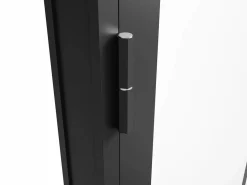 Clearance Bloque de puerta reversible de aluminio y vidrio templado - Alt. 204 x An. 73 cm - SEROTO Puerta Con Marco