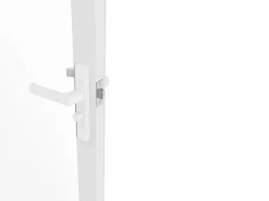 Clearance Vente-unique Bloque puerta reversible de aluminio y vidrio templado - Alt. 204 x An. 83 cm - LOXTON Blanco