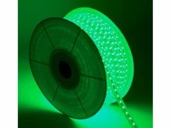 Ledkia Bobina Tira LED RGB 220V AC 60 LED/m 50m IP65 Ancho 16mm Corte cada 100 cm Blanco