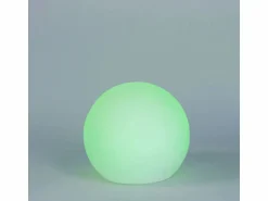 Newgarden Bola de luz exterior Buly 20 cm Solar + recarga eléctrica Blanco