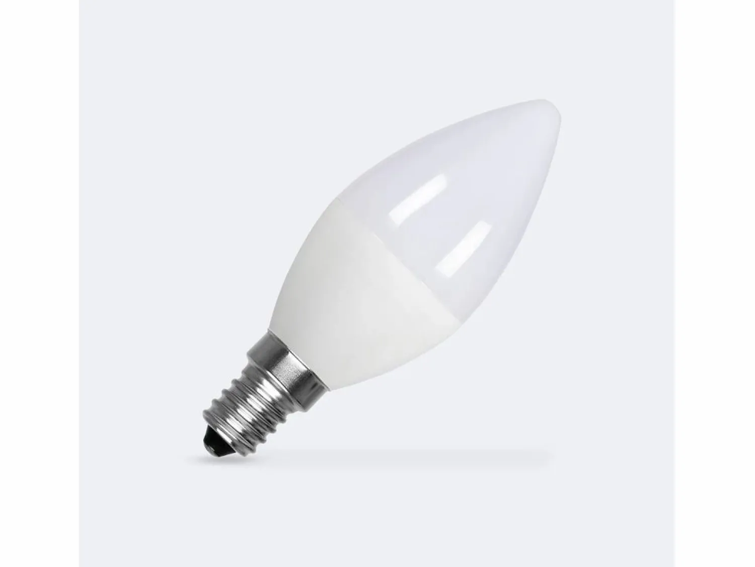 New Ledkia Bombilla LED E14 5W 500 lm C37 No Flicker 3000K Cálido Blanco