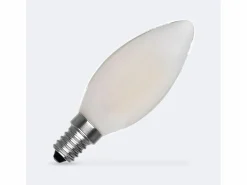 Sale Bombilla LED E14 4W 400 lm C35 Vela Glass No Flicker 6000K Frío Bombilla