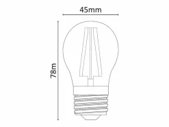 Bombilla LED mini esférica regulable de 5 W y 4000 K, E27