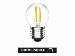 Bombilla LED mini esférica regulable de 5 W y 2700 K, E27