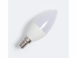 Ledkia Bombilla LED 12/24V E14 5W 400 lm C37 No Flicker 6000K Frío