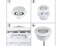Ledkia Bombilla Piscina LED Sumergible 12V AC/DC 35W IP68 PAR56 6000K Frío