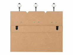 Borghild Perchero de pared HAPPY LOVE con 6 ganchos 120x40 cm Perchero