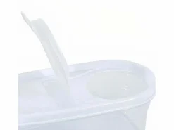 Hot 7H SEVEN HOUSE Bote con Tapa Dispensadora 0.6L 20x9.5x6cm 7house Blanco