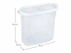 7H SEVEN HOUSE Bote con Tapa Dispensadora 1.7L 20x9.5x17.5cm 7house