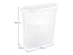 Sale 7H SEVEN HOUSE Bote con Tapa Dispensadora 4L 25.5x10.5x26.5cm 7house Blanco