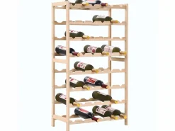 Best Botellero de madera de cedro 57,5x28x102 cm ES490964 Marru00f3n