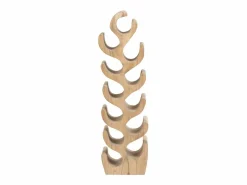 Discount Botellero de madera de suar - 2 botellas - Ancho 28 x Alt. 100 cm - Natural - GUIMARAS Botellero|Accesorios Para Vino Y Bar