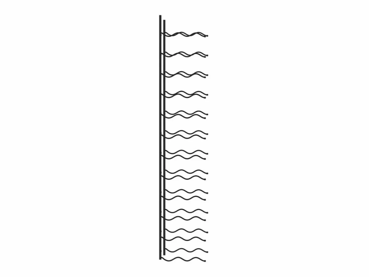 Outlet Botellero de pared para 24 botellas hierro ES858585 Negro